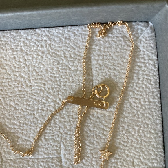 Zoe Chicco - 14K ITTY BITTY SAN FRANCISCO NECKLACE WITH FLOATING STAR - Picture 6 of 8